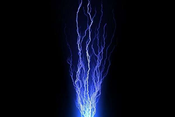 Économiseur d écran de fond sur lequel le Flash et la décharge de la foudre se produit