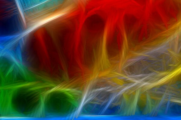 Mehrfarbige Farben ähnlich wie Fäden