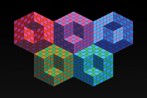 Olympic 3d Volumetric cubes