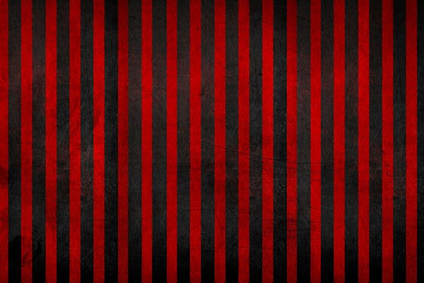 Alternating bright red and black stripes