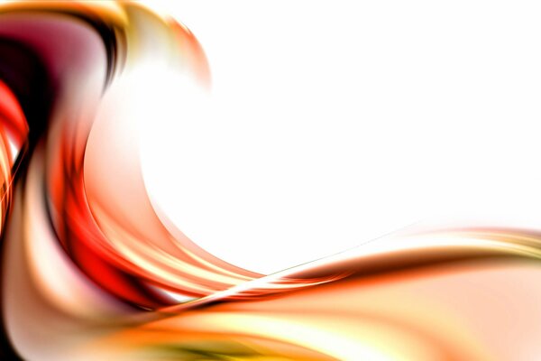 Red beautiful wave