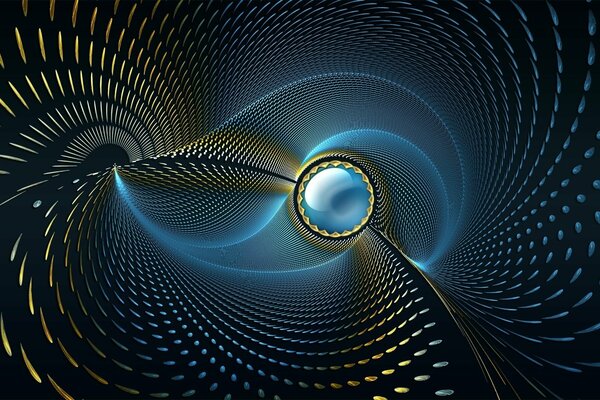 Abstract drawing of lines and waves