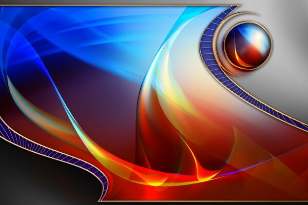 Sfondo astratto di colore Blu-Rosso