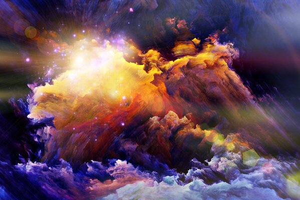 Originality of colors in bright smoke