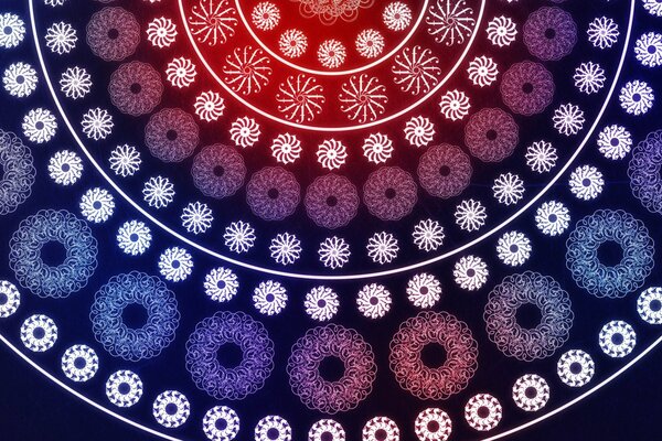 Openwork and circles for wallpaper