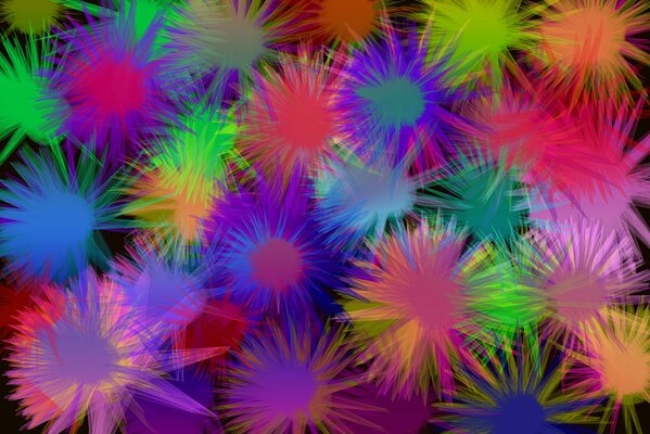 Forme astratte dai colori vivaci di saluto, fawerka