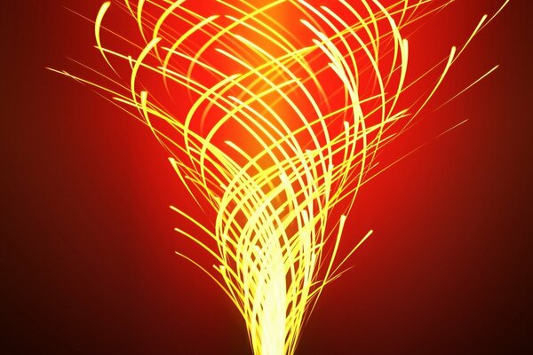 Le feu de la bougie s élevant en spirale vers le haut