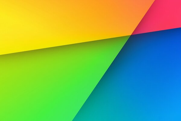 Geometrische Formen in verschiedenen Farben