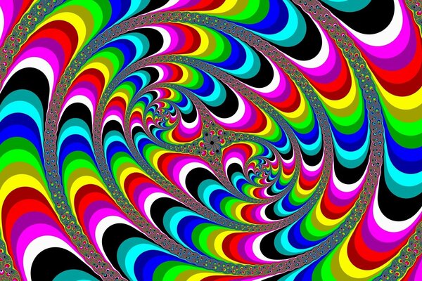 Abstract multicolored illusion
