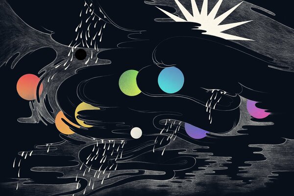 Immagine insolita del sistema solare