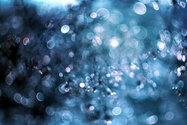Blurred image of a drop of water
