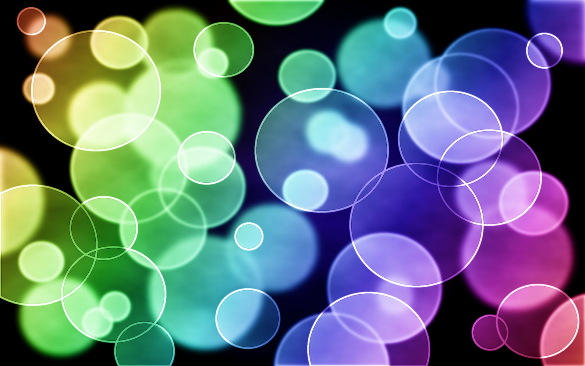 gimp rainbow purple white blue yellow green abstract circles gimp abstraction blue pink purple light bubbles pattern bokeh