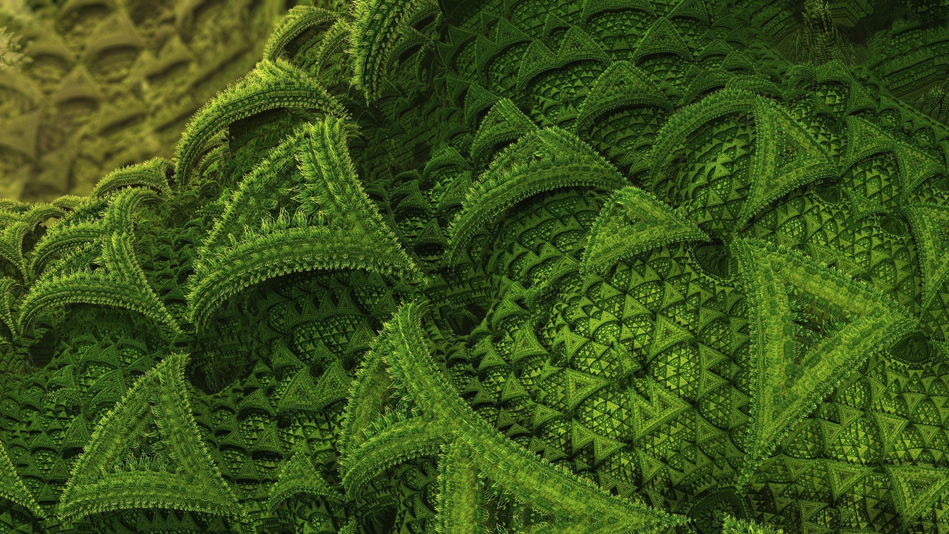 patrón abstracción verde fondo render