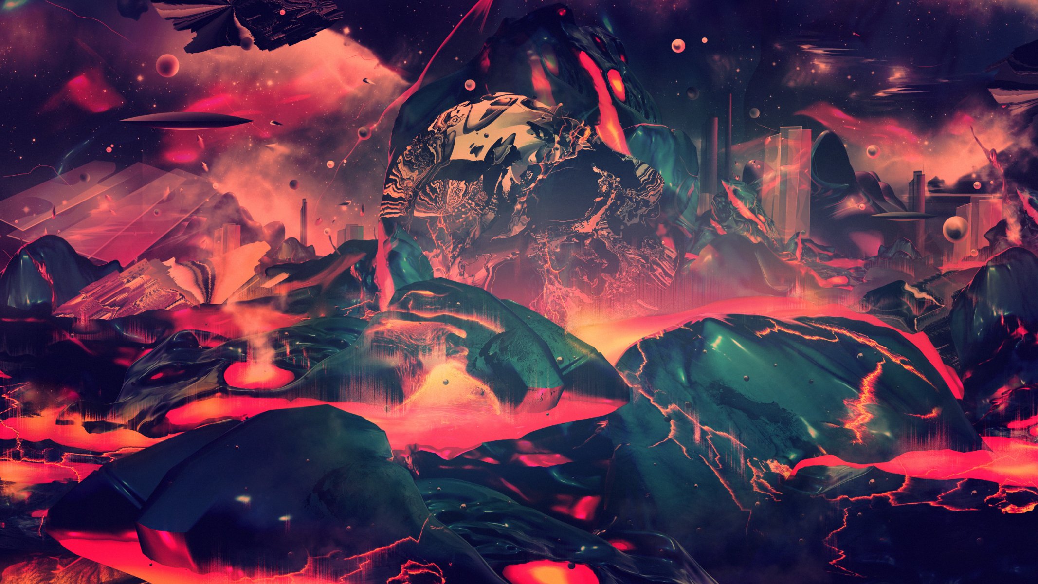 abstract art lava wallpaper