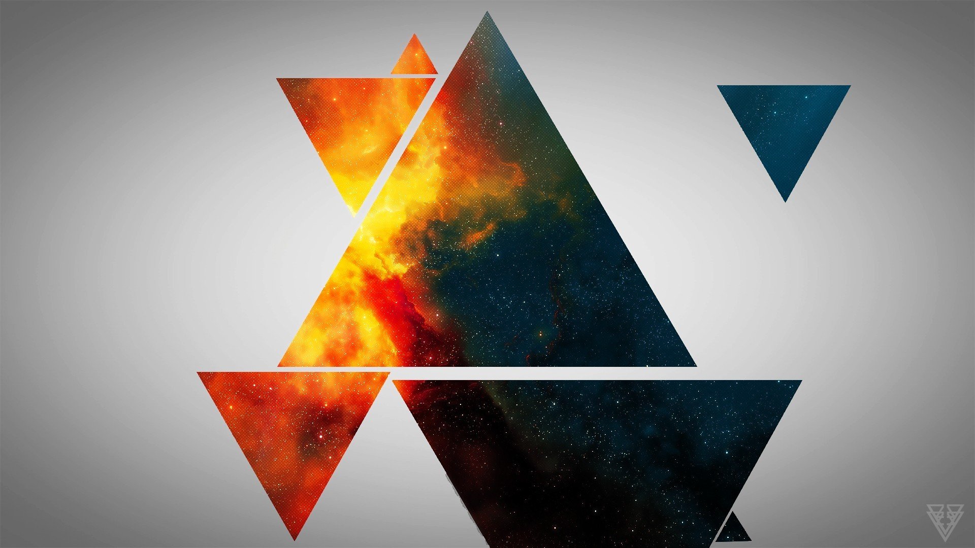 abstraction triangles background