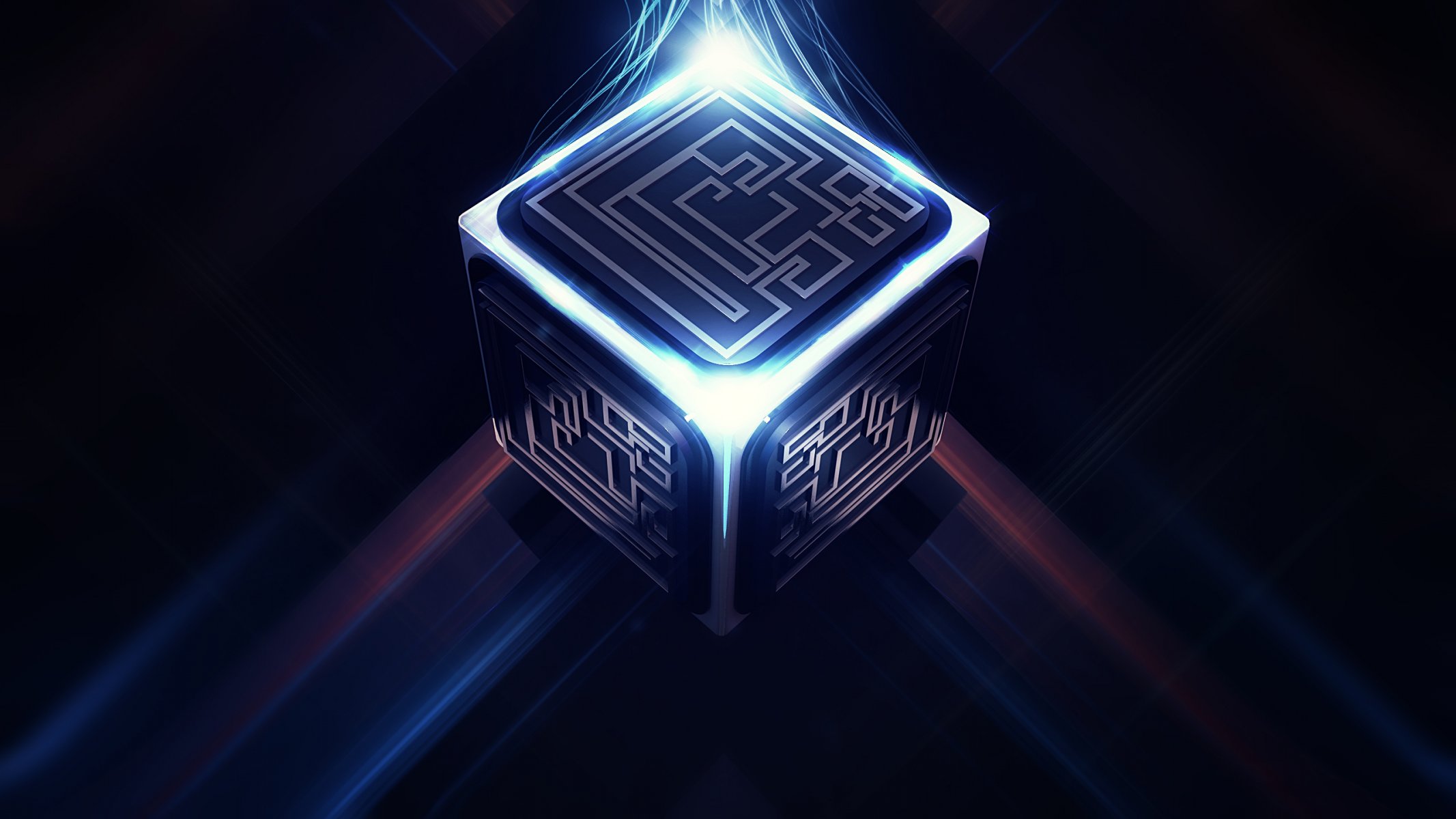 cube maze 3d digital art