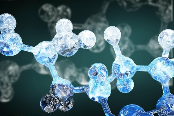 Molécula de agua hermosa imagen