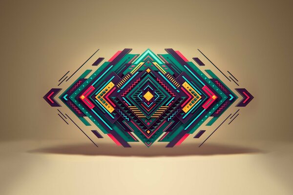 Geometric shapes color photo