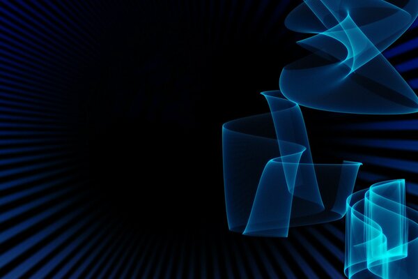 3d image on dark blue background with blue stripes