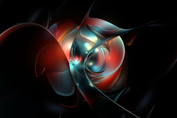 Beautiful abstraction with glow effect
