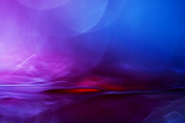 Abstract violet blue with bokeh