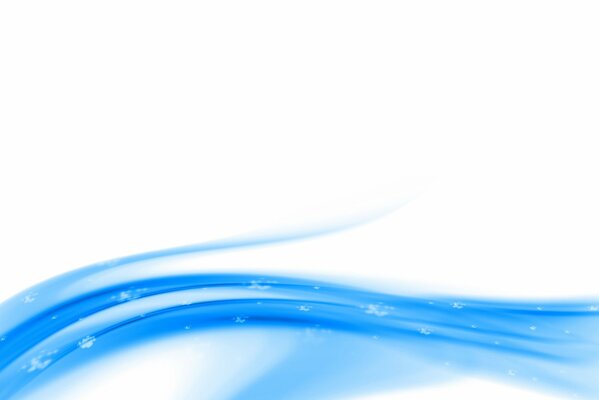 Lignes courbes bleues sur fond blanc