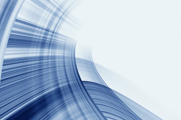 Abstraction with white and blue color