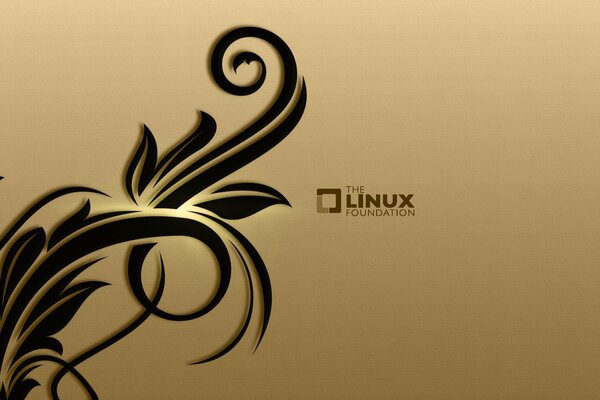 Спокойный фон linux с узорами