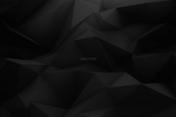 Black and gray texture of triangular geometric shapes