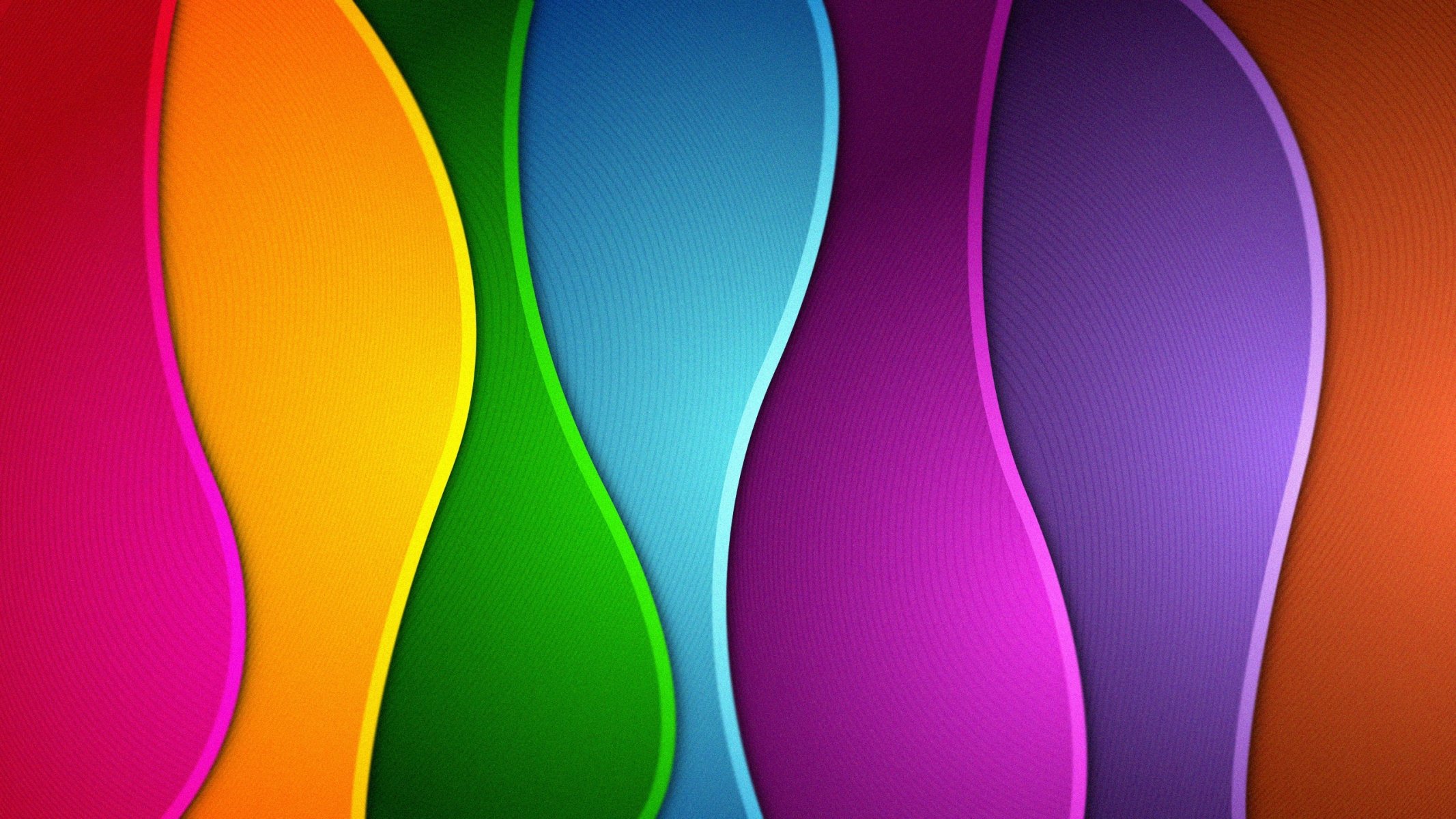 colores arco iris abstracciones ondas