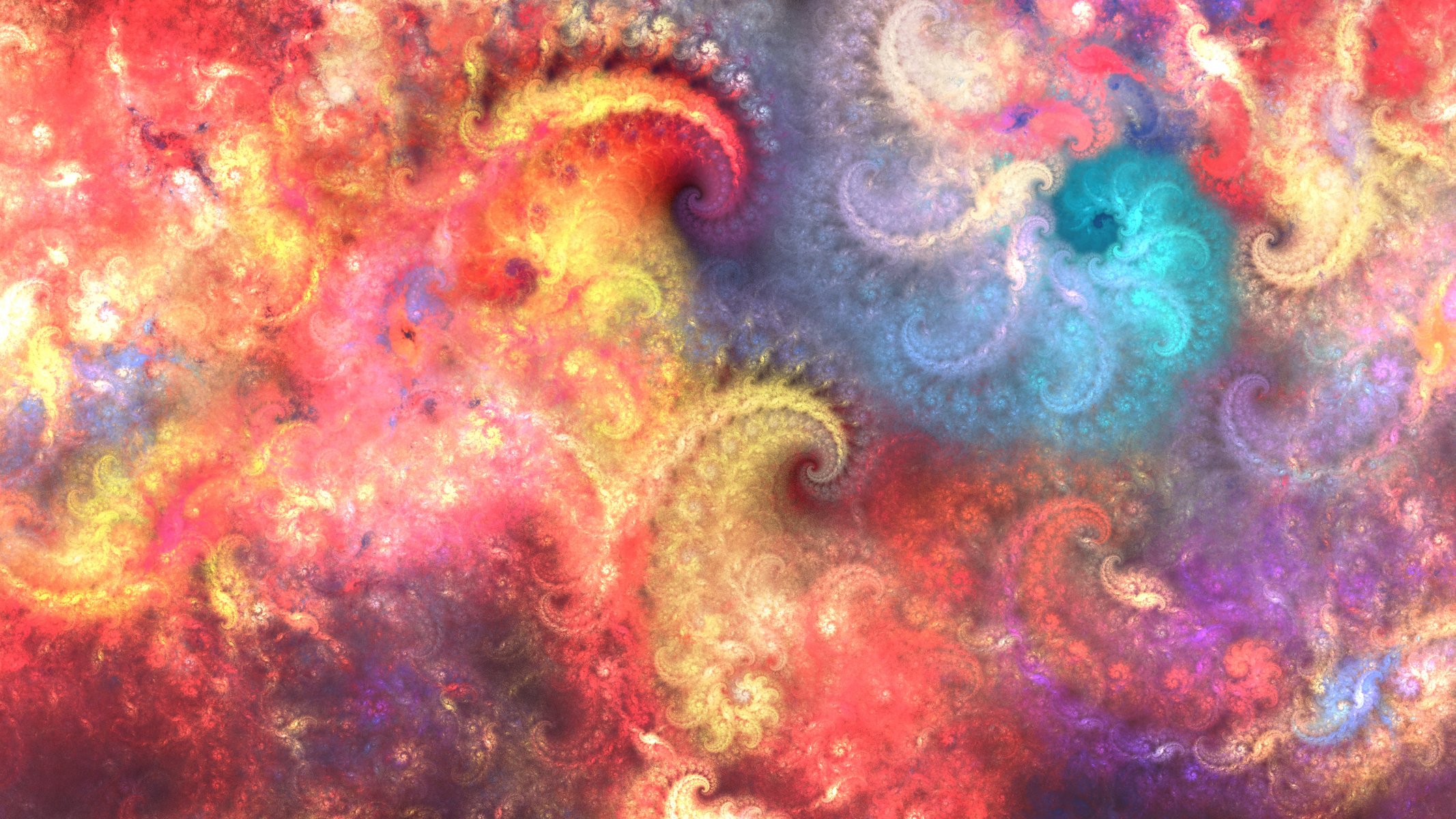 arte fractal patrones colores pinturas