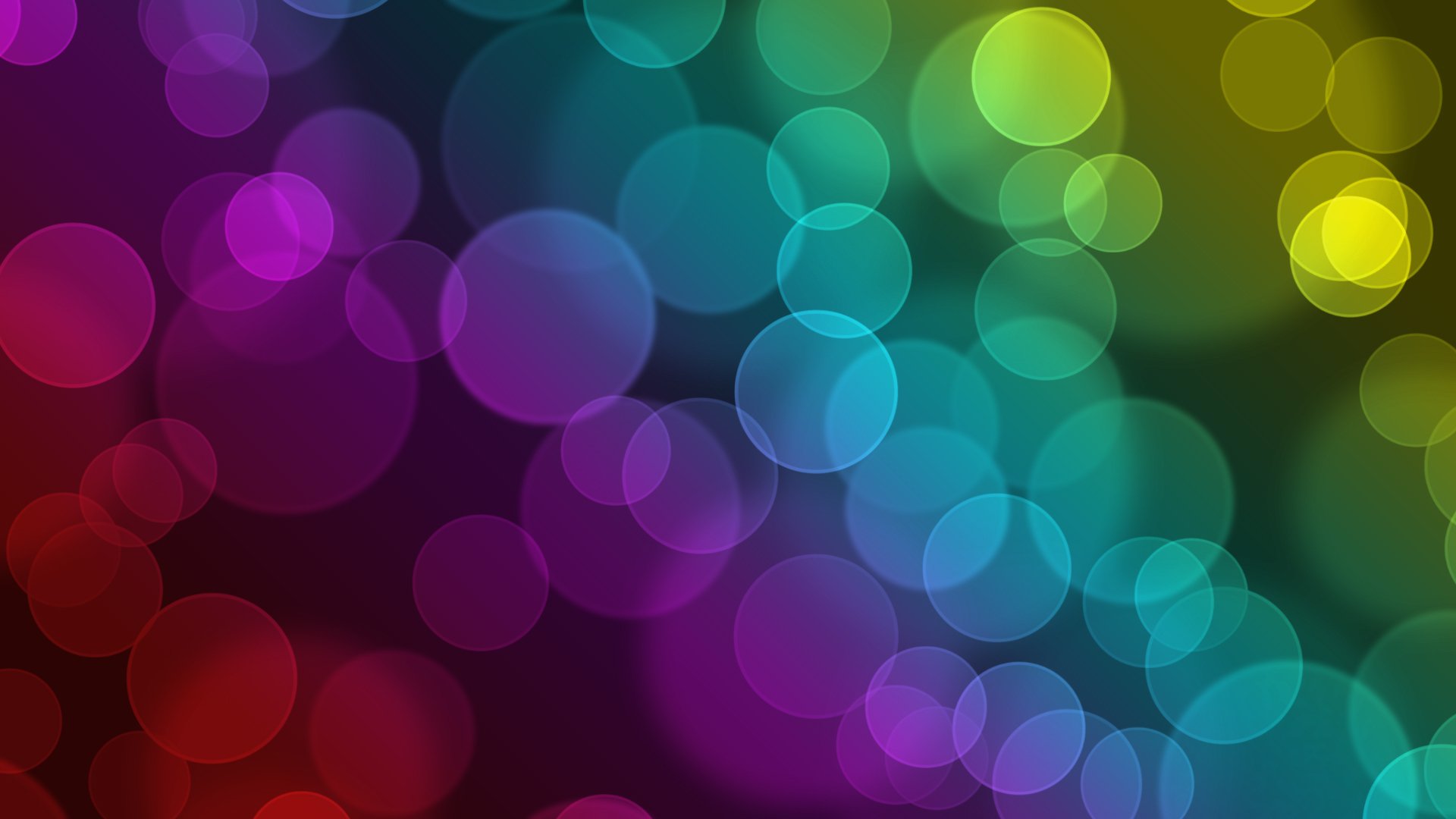 abstraction cercles motifs bokeh peintures modèles couleurs 1920x1080