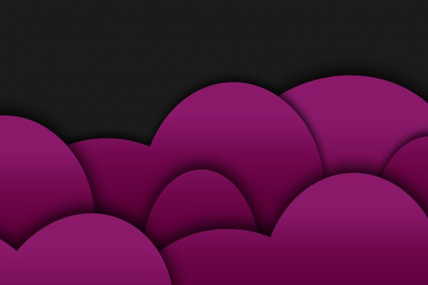 Фиолетовые абстрактные окружности