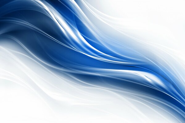 Abstract Wave ist blau weiß wie Rauch