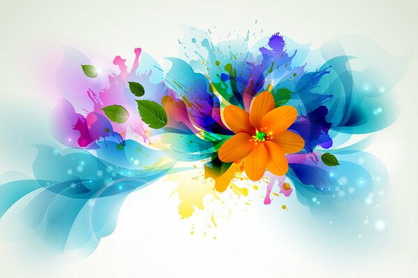 A nice bright abstraction of flowers