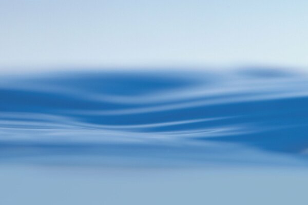 Abstract waves in delicate blue tones