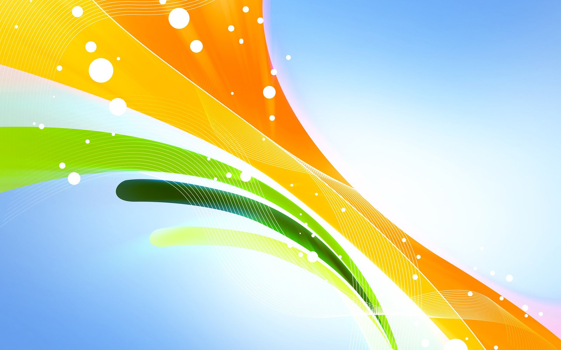 abstract line background orange yellow green