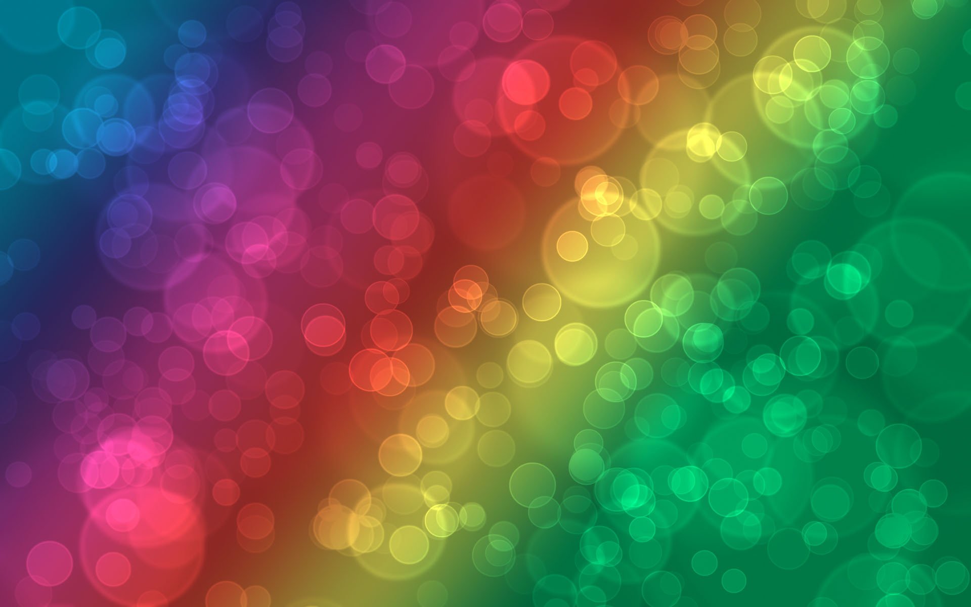 abstraction cercles motifs points bokeh peintures arc-en-ciel modèles points couleurs 1920x1200