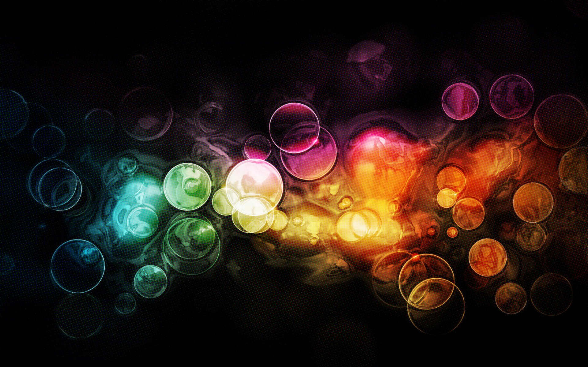 abstraction cercles motifs lumière bokeh peintures modèles couleurs 2560x1600