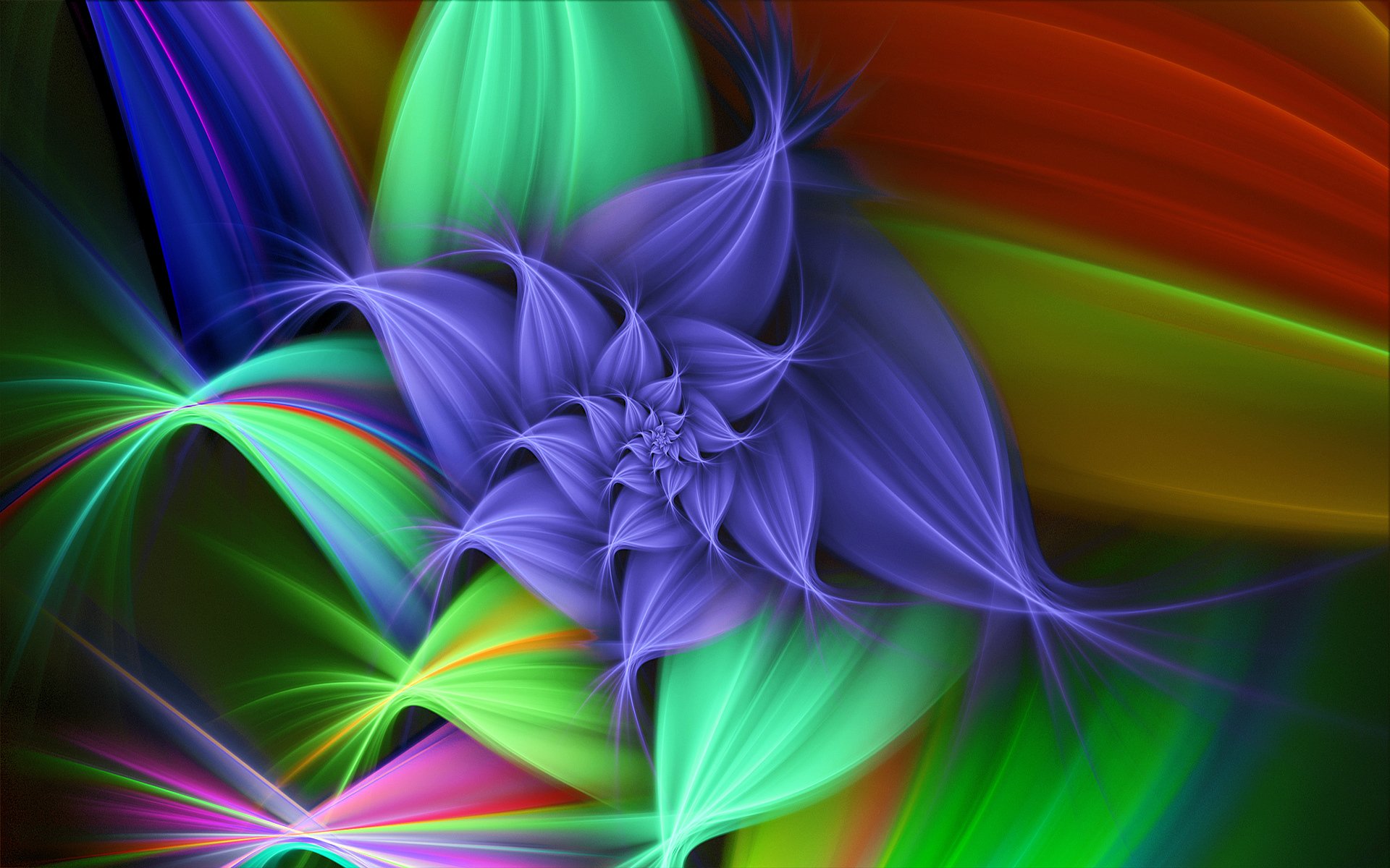 3d flower graphic