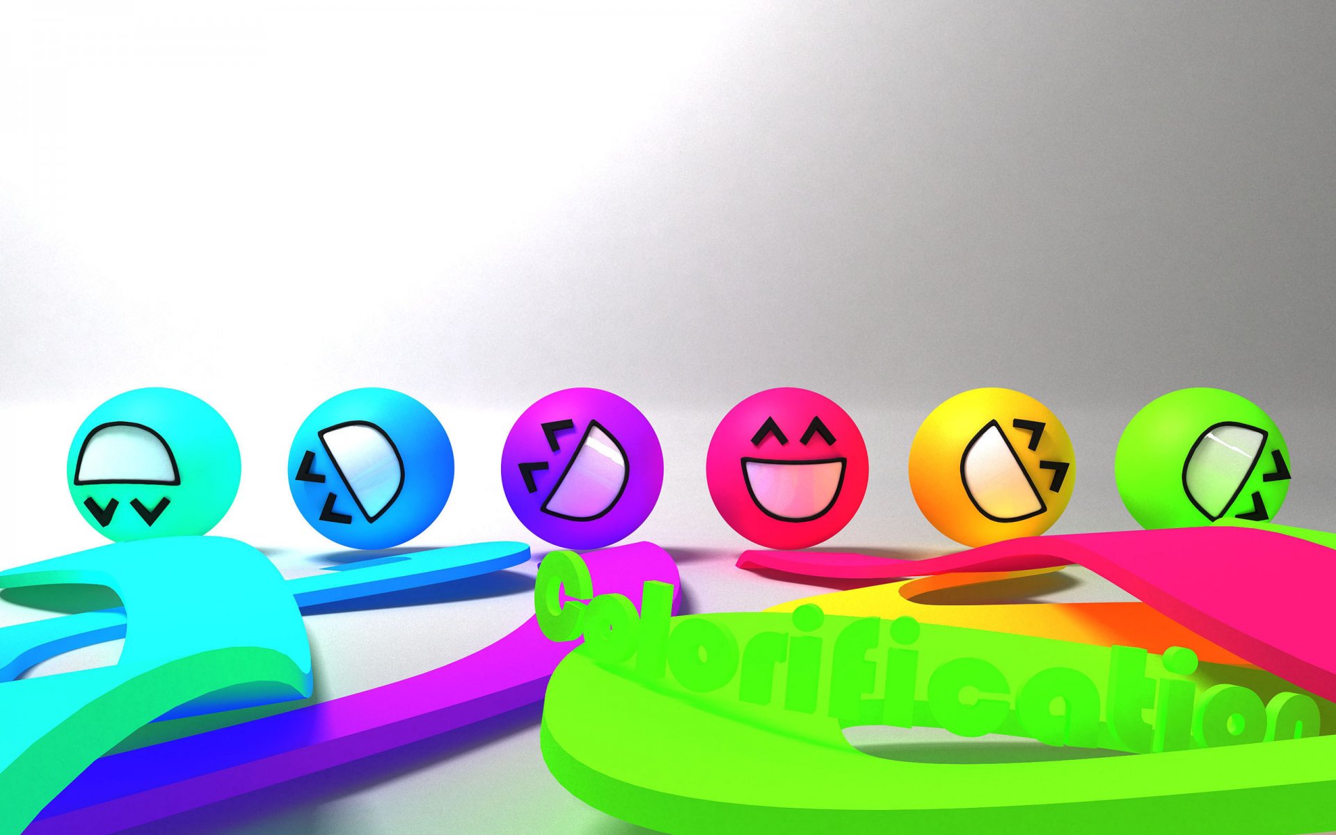 smileys multicolore fond