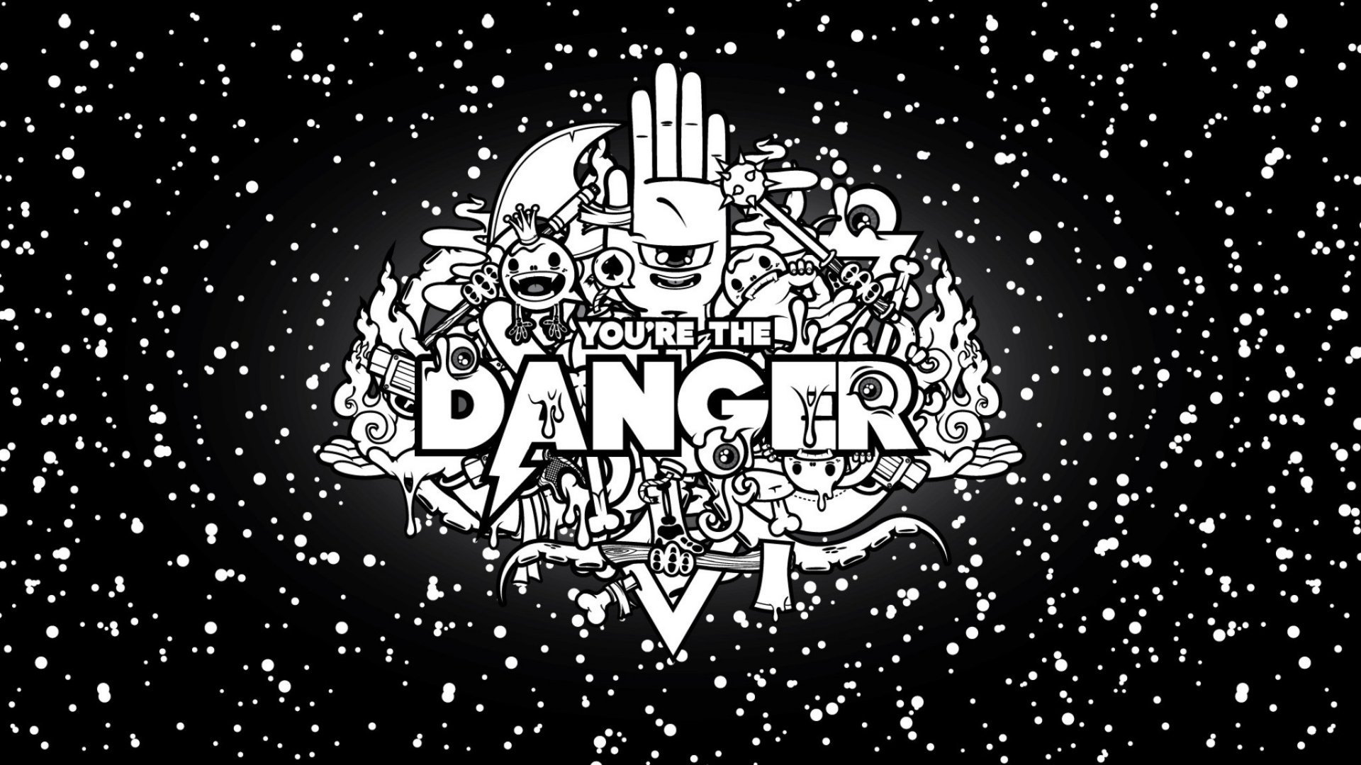 danger you abstract hand