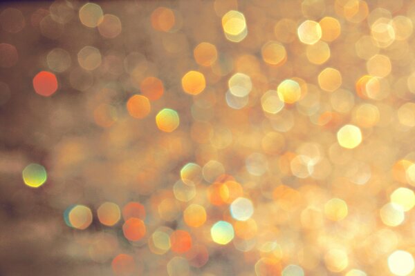 Efecto bokeh con reflejos y luces