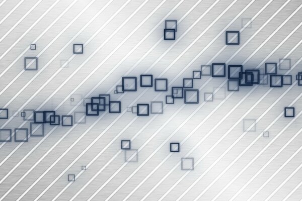 Abstraction of various squares and symmetrical lines