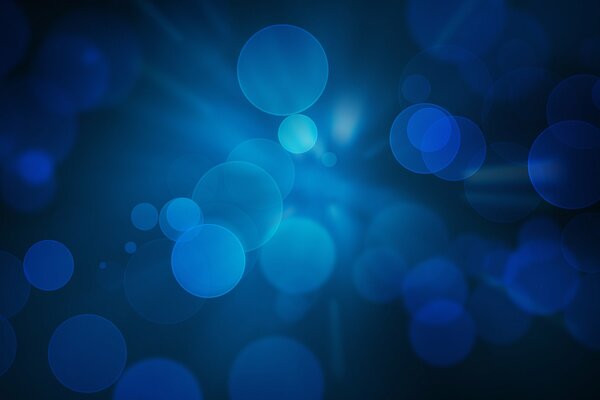 Синие пузыри, обои из кругов, абстракция синего