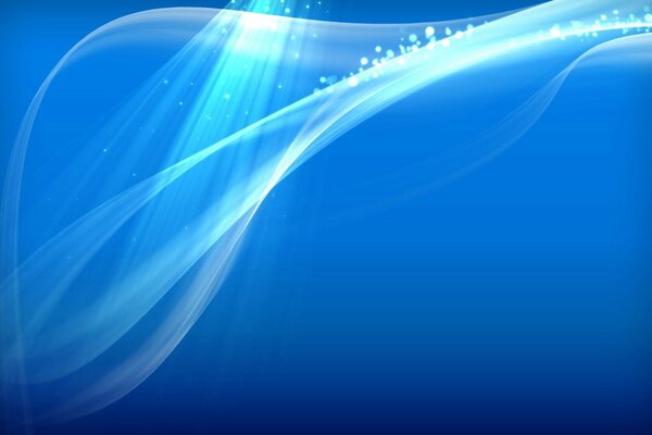 Blue-blue glow abstract wallpaper