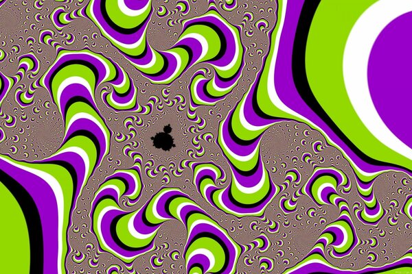 Static image that creates the illusion of movement