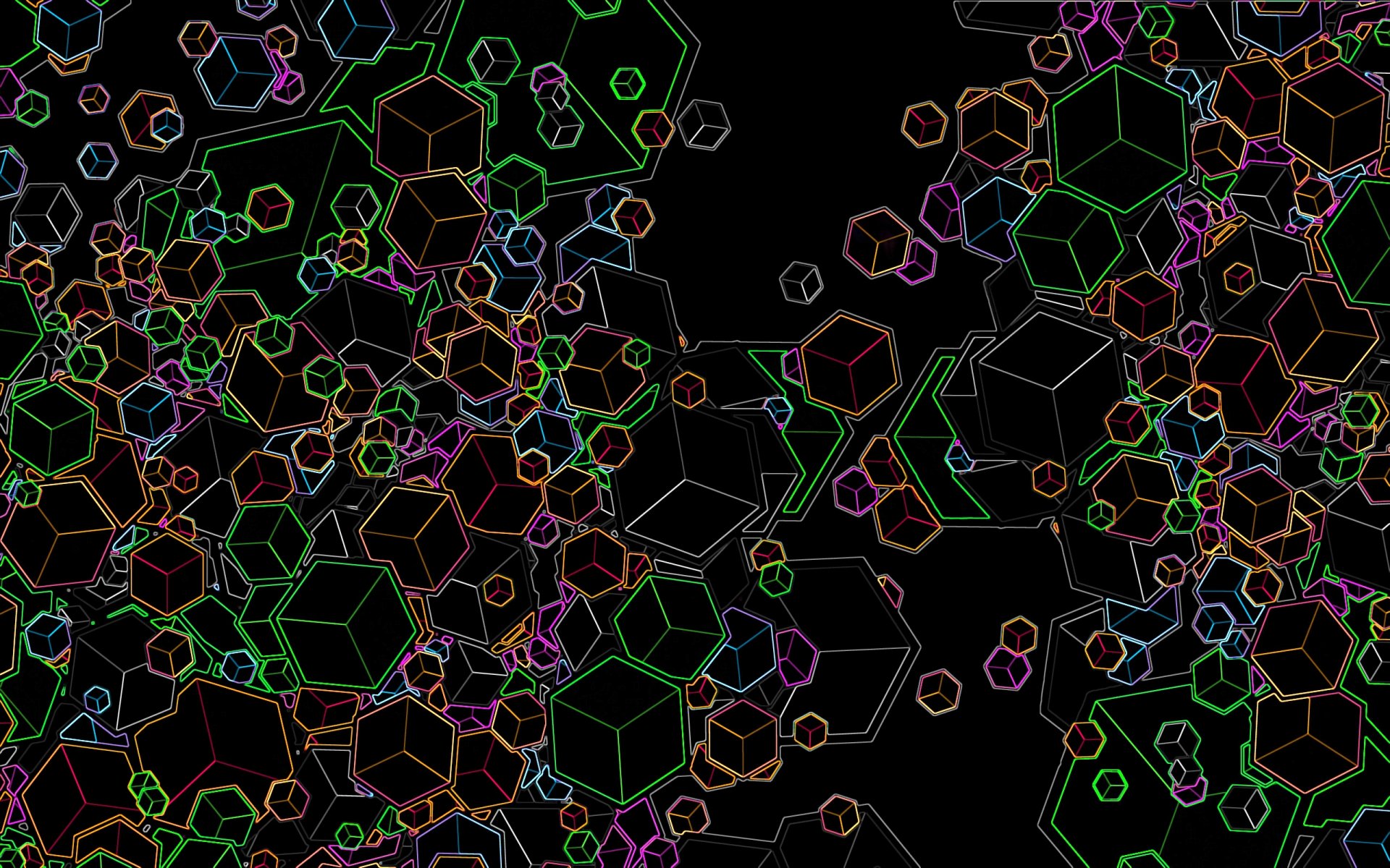 formes géométrie cubes