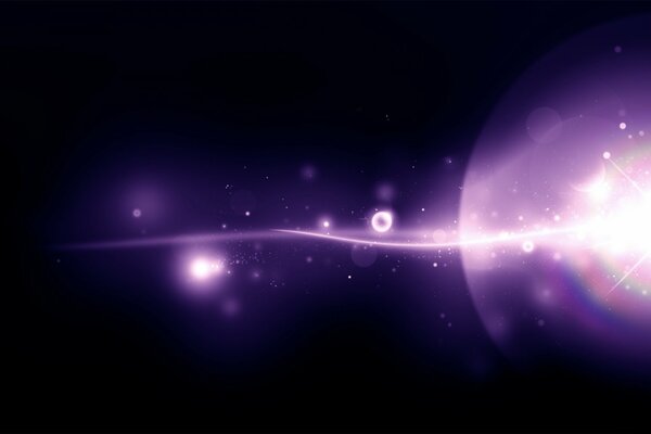 Violet energy of light in the dark