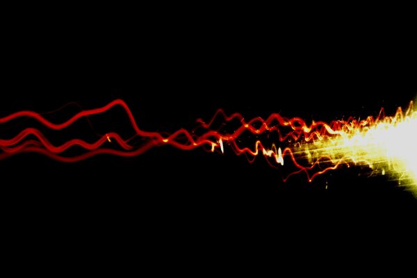 A wave beam turning into a spike